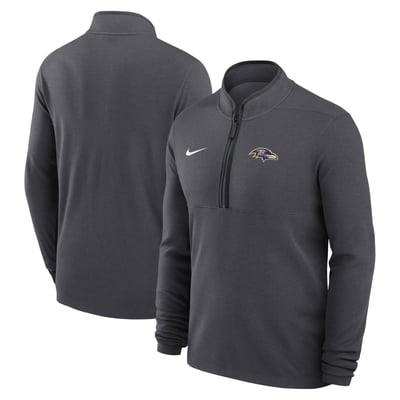 Baltimore Ravens Nike Primetime Victory Dri-FIT Half-Zip Pullover - Anthracite
